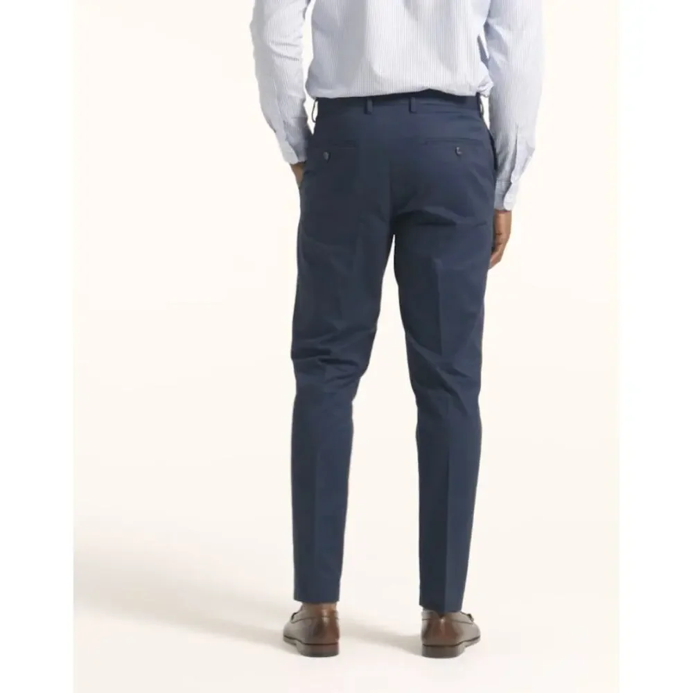 J.Crew Bowery Dress Pant Stretch Chino Cotton Navy Slim Mens W 31 L 32 NWT